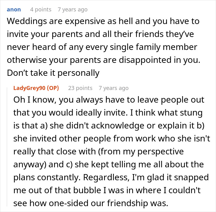 Woman Thinks She&rsquo;s Found A Bestie At Work, Her Wedding Invite List Reveals She&rsquo;s Just A Coworker