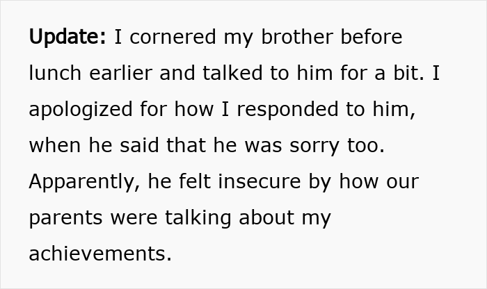 Woman Gives Brother A Harsh Reality Check After His Insane Take On Her Life Woman Gives Brother A Harsh Reality Check After His Insane Take On Her Life