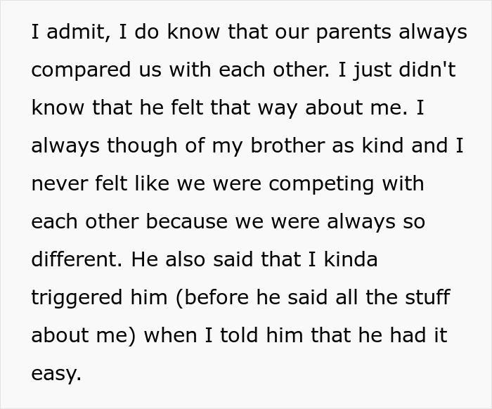 Woman Gives Brother A Harsh Reality Check After His Insane Take On Her Life Woman Gives Brother A Harsh Reality Check After His Insane Take On Her Life