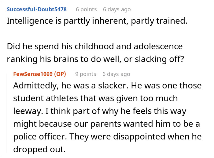 Woman Gives Brother A Harsh Reality Check After His Insane Take On Her Life Woman Gives Brother A Harsh Reality Check After His Insane Take On Her Life