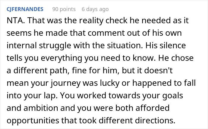 Woman Gives Brother A Harsh Reality Check After His Insane Take On Her Life Woman Gives Brother A Harsh Reality Check After His Insane Take On Her Life