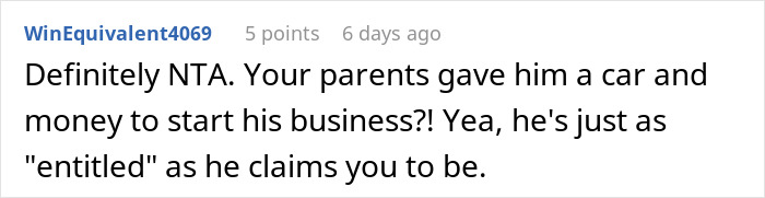 Woman Gives Brother A Harsh Reality Check After His Insane Take On Her Life Woman Gives Brother A Harsh Reality Check After His Insane Take On Her Life