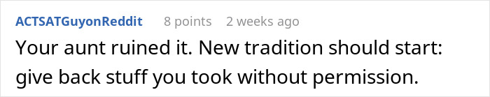 Aunt Treats Family Free Table Tradition Like A Free-For-All, So Homeowner Shuts It Down Aunt Treats Family Free Table Tradition Like A Free-For-All, So Homeowner Shuts It Down