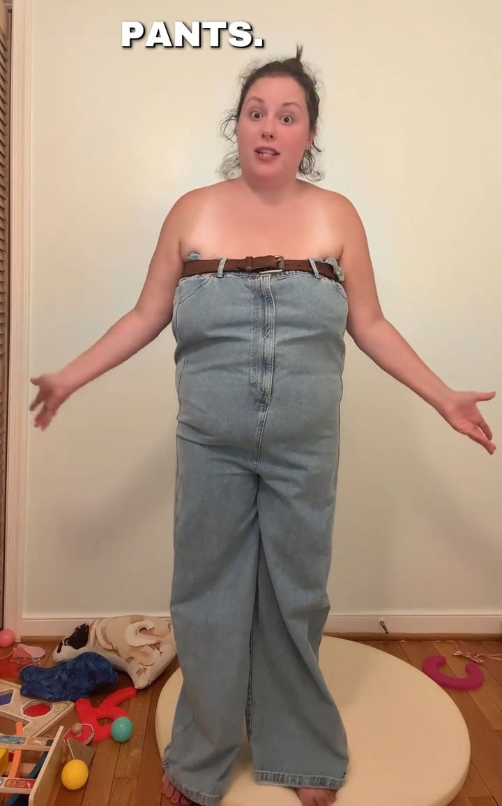 12M People Are Losing It Over This Woman&rsquo;s Demonstration Of Ridiculous Denim Jumpsuit