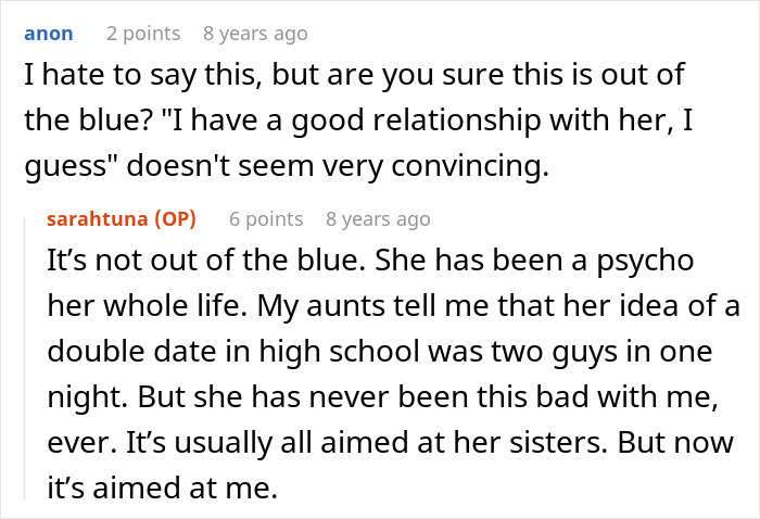Mom Tries To Score A Free Wedding On Daughter’s Big Day, Gets Shut Down Fast By Furious Bride-To-Be Mom Tries To Score A Free Wedding On Daughter’s Big Day, Gets Shut Down Fast By Furious Bride-To-Be
