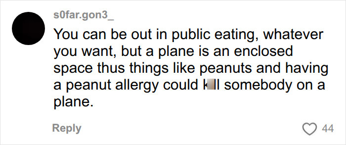 Passenger Branded “Selfish” For Declaring “Birthright” To Eat Peanuts On Plane In Response To Traveler’s Comment Passenger Branded “Selfish” For Declaring “Birthright” To Eat Peanuts On Plane In Response To Traveler’s Comment