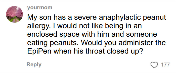 Passenger Branded “Selfish” For Declaring “Birthright” To Eat Peanuts On Plane In Response To Traveler’s Comment Passenger Branded “Selfish” For Declaring “Birthright” To Eat Peanuts On Plane In Response To Traveler’s Comment