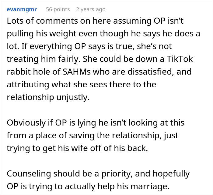 Working Dad Juggles Job, Kids And Chores, Fed Up With SAHM Wife Insisting He Should Do Even More Working Dad Juggles Job, Kids And Chores, Fed Up With SAHM Wife Insisting He Should Do Even More