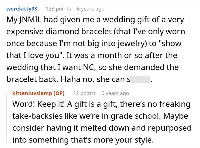 Ex-MIL Wants Gift Back From Ex-DIL, Woman Refuses After Remembering Her Own “Missing” Necklace Ex-MIL Wants Gift Back From Ex-DIL, Woman Refuses After Remembering Her Own “Missing” Necklace