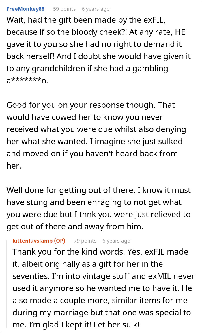 Ex-MIL Wants Gift Back From Ex-DIL, Woman Refuses After Remembering Her Own “Missing” Necklace Ex-MIL Wants Gift Back From Ex-DIL, Woman Refuses After Remembering Her Own “Missing” Necklace