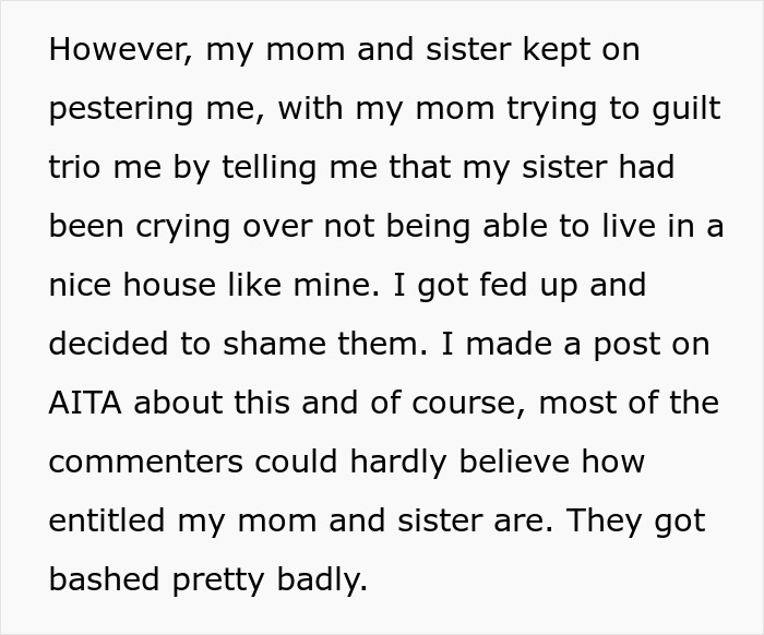 Mom And Sis With 3 Kids Expects Single Woman To Open Up Her New Home To Let Fam Move In Mom And Sis With 3 Kids Expects Single Woman To Open Up Her New Home To Let Fam Move In