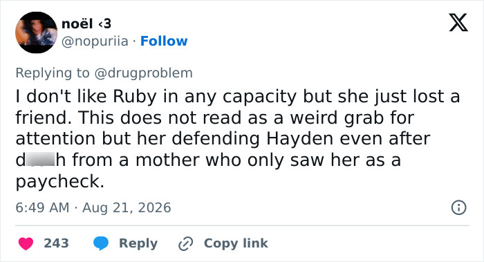 Ruby Rose Slammed As “Repulsive” After Sharing Hayden Panettiere’s Private Texts To Her Ruby Rose Slammed As “Repulsive” After Sharing Hayden Panettiere’s Private Texts To Her