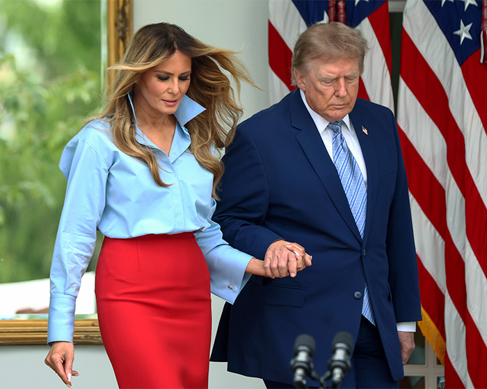 Melania Trump’s Gesture With Donald Sparks Frenzy As She Reappears After Weeks Amid President’s Aide Scandal Melania Trump’s Gesture With Donald Sparks Frenzy As She Reappears After Weeks Amid President’s Aide Scandal