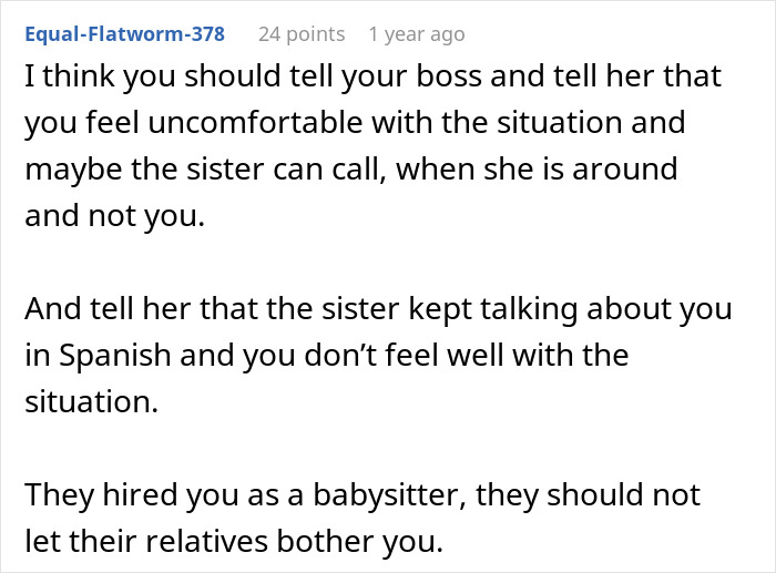 Aunt Thinks She Can Bully A Babysitter In Her Own Language, Gets A Harsh Reality Check
