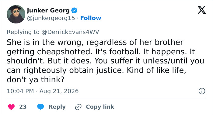 Teen Girl Reveals Why She Tackled 13-Year-Old Football Player In Viral Incident That Led To Charges Teen Girl Reveals Why She Tackled 13-Year-Old Football Player In Viral Incident That Led To Charges