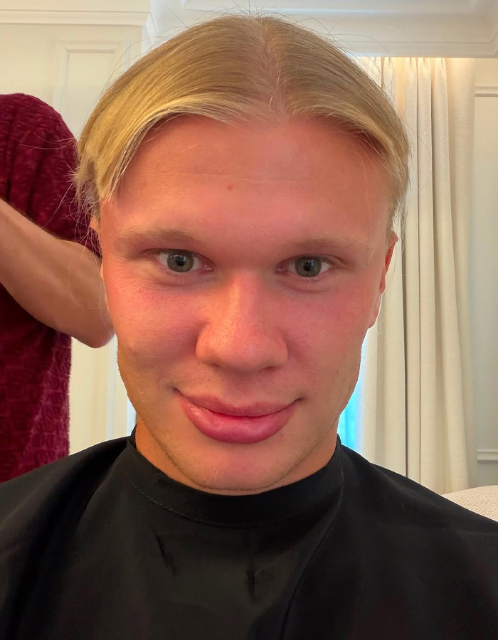 Erling Haaland Sparks Frenzy With Drastic New Haircut As He Gets His Blond Locks Chopped Off Erling Haaland Sparks Frenzy With Drastic New Haircut As He Gets His Blond Locks Chopped Off