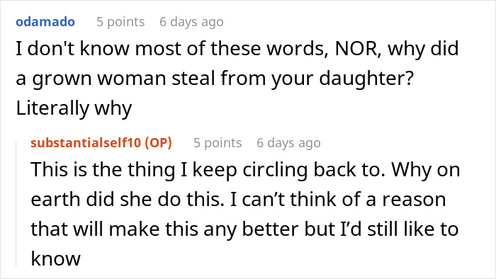 Adult Aunt Thinks It’s Okay To Steal From A Child, Gets Furious When Her Mom Fixes It Adult Aunt Thinks It’s Okay To Steal From A Child, Gets Furious When Her Mom Fixes It