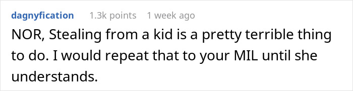 Adult Aunt Thinks It’s Okay To Steal From A Child, Gets Furious When Her Mom Fixes It Adult Aunt Thinks It’s Okay To Steal From A Child, Gets Furious When Her Mom Fixes It