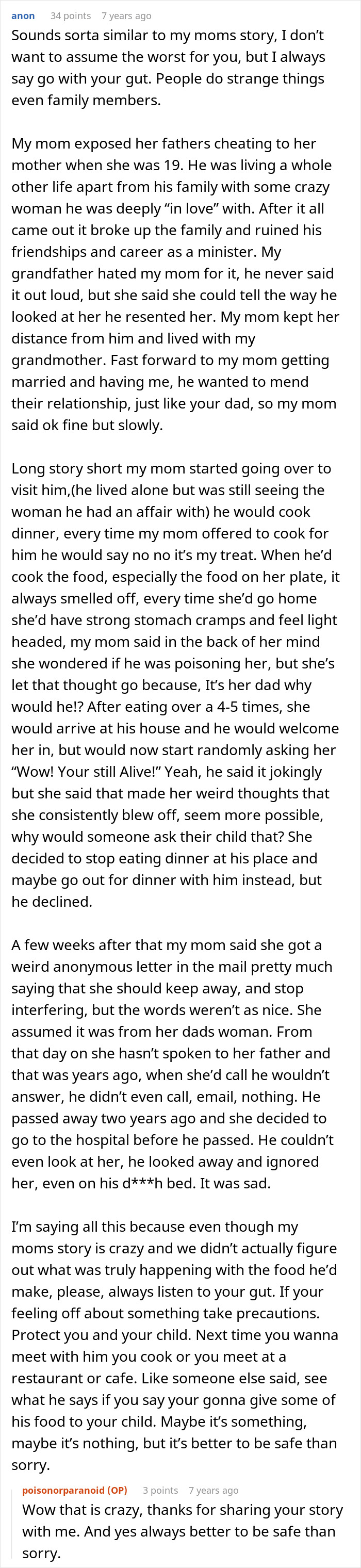 Woman Gets Mysteriously Sick At Dad’s House, Starts Suspecting He Is Tampering With Her Dessert Woman Gets Mysteriously Sick At Dad’s House, Starts Suspecting He Is Tampering With Her Dessert