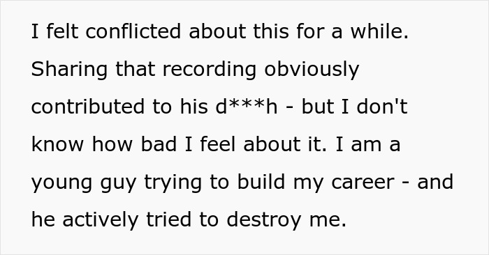 Workplace Bully Steals Credit For His Colleague’s Work And Gets Caught Out By A Secret Recording Workplace Bully Steals Credit For His Colleague’s Work And Gets Caught Out By A Secret Recording