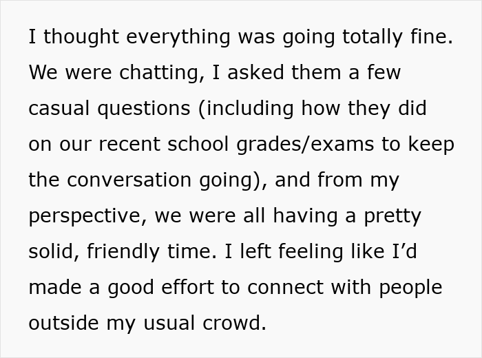 Guy Joins Group Of Female Classmates To Socialize, Discovers They Felt Intruded On By His Presence Guy Joins Group Of Female Classmates To Socialize, Discovers They Felt Intruded On By His Presence