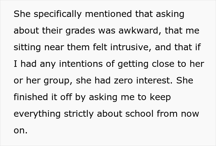 Guy Joins Group Of Female Classmates To Socialize, Discovers They Felt Intruded On By His Presence Guy Joins Group Of Female Classmates To Socialize, Discovers They Felt Intruded On By His Presence