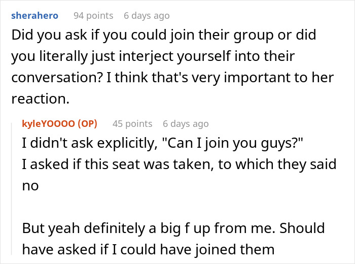 Guy Joins Group Of Female Classmates To Socialize, Discovers They Felt Intruded On By His Presence Guy Joins Group Of Female Classmates To Socialize, Discovers They Felt Intruded On By His Presence