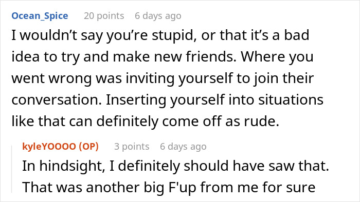 Guy Joins Group Of Female Classmates To Socialize, Discovers They Felt Intruded On By His Presence Guy Joins Group Of Female Classmates To Socialize, Discovers They Felt Intruded On By His Presence