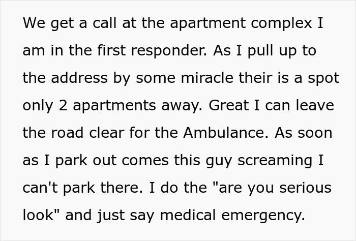 Man Throws A Fit Over An Ambulance In His Parking Spot, Ends Up Riding In One After The Cops Show Up Man Throws A Fit Over An Ambulance In His Parking Spot, Ends Up Riding In One After The Cops Show Up