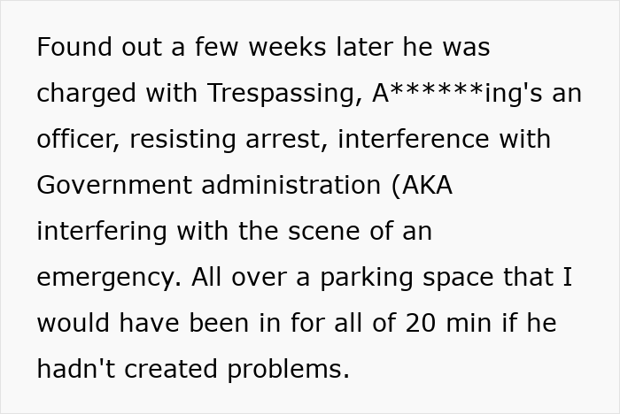 Man Throws A Fit Over An Ambulance In His Parking Spot, Ends Up Riding In One After The Cops Show Up Man Throws A Fit Over An Ambulance In His Parking Spot, Ends Up Riding In One After The Cops Show Up