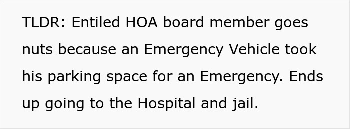 Man Throws A Fit Over An Ambulance In His Parking Spot, Ends Up Riding In One After The Cops Show Up Man Throws A Fit Over An Ambulance In His Parking Spot, Ends Up Riding In One After The Cops Show Up