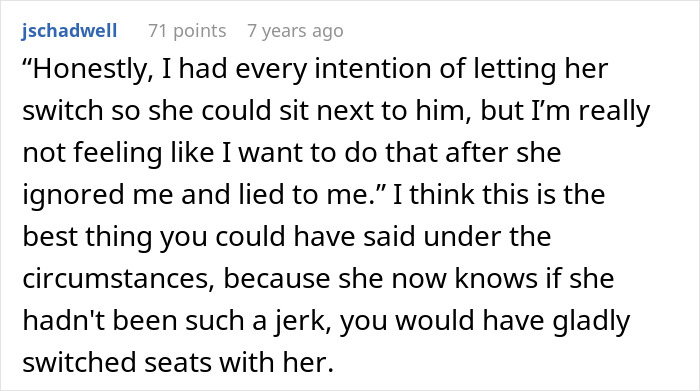 Woman Finds Mom Sitting In Her Plane Seat, Changes Her Mind About Switching After Being Ignored Woman Finds Mom Sitting In Her Plane Seat, Changes Her Mind About Switching After Being Ignored