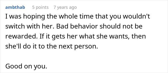Woman Finds Mom Sitting In Her Plane Seat, Changes Her Mind About Switching After Being Ignored Woman Finds Mom Sitting In Her Plane Seat, Changes Her Mind About Switching After Being Ignored