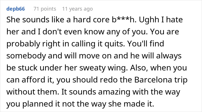 Future MIL Spends Years Sabotaging Son’s Relationship, Pushes His Fiancée Close To Calling It Quits Future MIL Spends Years Sabotaging Son’s Relationship, Pushes His Fiancée Close To Calling It Quits