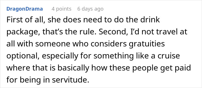 Friend Offers Woman A Cheap Trip, Decides To Cancel After She Immediately Starts Planning To Break Rules Friend Offers Woman A Cheap Trip, Decides To Cancel After She Immediately Starts Planning To Break Rules