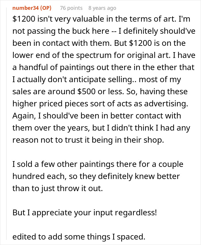 Artist Goes On A Hunt Of Their Own Painting After Shop Owner “Sells” It For A Fraction Of Its Real Price Artist Goes On A Hunt Of Their Own Painting After Shop Owner “Sells” It For A Fraction Of Its Real Price