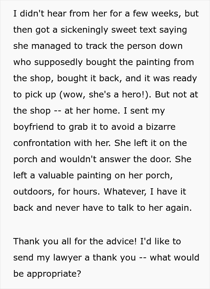 Artist Goes On A Hunt Of Their Own Painting After Shop Owner “Sells” It For A Fraction Of Its Real Price Artist Goes On A Hunt Of Their Own Painting After Shop Owner “Sells” It For A Fraction Of Its Real Price