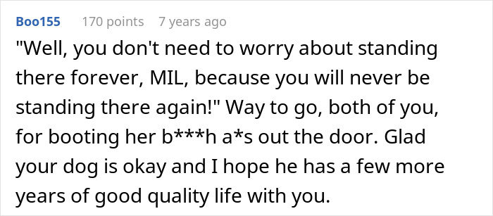 MIL Spends Eight Years Demanding Grandchildren And Ends Her Visits Forever By Kicking A Senior Dog