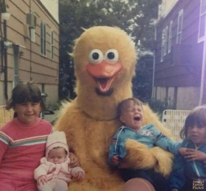 &ldquo;Awkward Family Photos&rdquo; Shared 30 Unforgettable Shots Of Kids Meeting Some Truly Terrifying Character Mascots