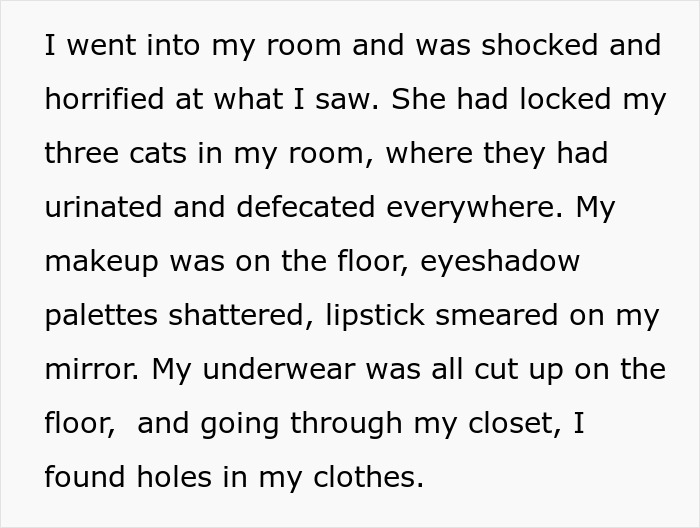 Woman Trusts Roommate To Watch Her Cats While She Visits Sick Dad, Returns To A Destroyed Home