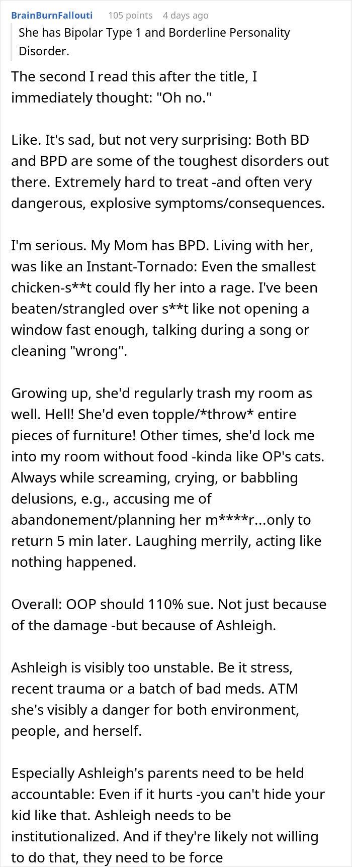Woman Trusts Roommate To Watch Her Cats While She Visits Sick Dad, Returns To A Destroyed Home