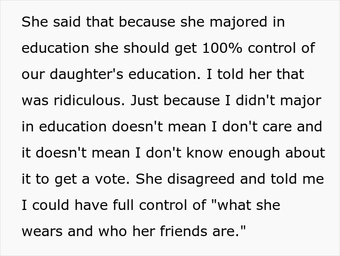Mom Decides She Gets Control Over Kid&rsquo;s Education, Gives Her Wife Wardrobe Rights In Return