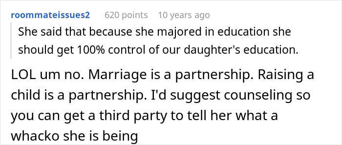 Mom Decides She Gets Control Over Kid&rsquo;s Education, Gives Her Wife Wardrobe Rights In Return