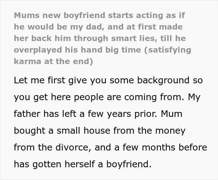 Mistreated Son Hurt That Mom Believes Her Narcissist BF Over Him, Finally Teaches The Guy A Lesson