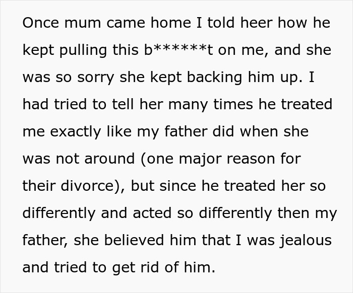 Mistreated Son Hurt That Mom Believes Her Narcissist BF Over Him, Finally Teaches The Guy A Lesson