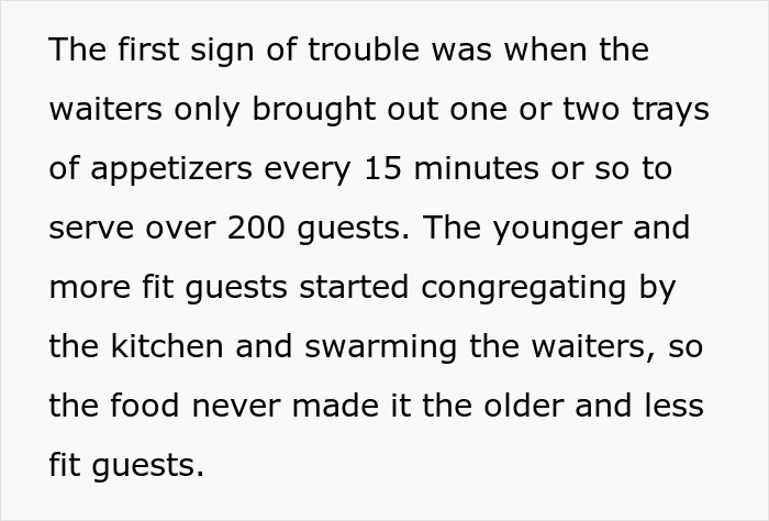 Couple Promises Dinner To 200 Wedding Guests, Starts A Hunger Fight After Serving Only Appetizers Couple Promises Dinner To 200 Wedding Guests, Starts A Hunger Fight After Serving Only Appetizers