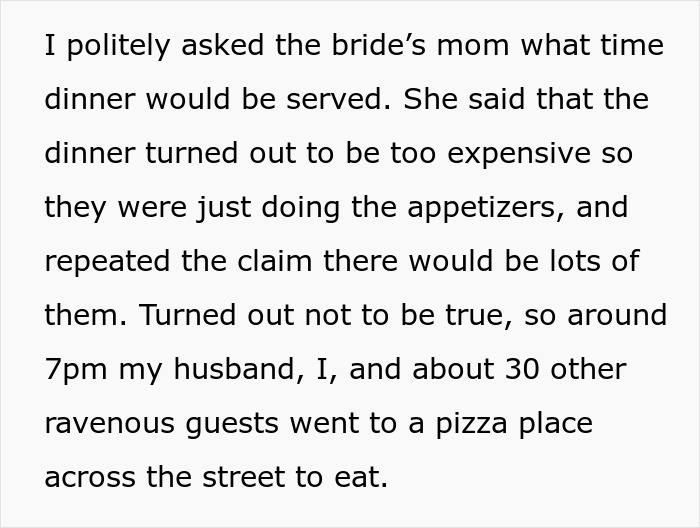 Couple Promises Dinner To 200 Wedding Guests, Starts A Hunger Fight After Serving Only Appetizers Couple Promises Dinner To 200 Wedding Guests, Starts A Hunger Fight After Serving Only Appetizers