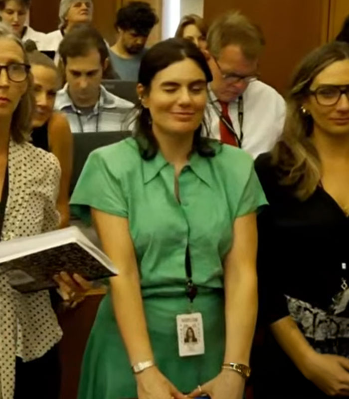 “Green Dress Lady” From Lindsay Clancy Trial Identified After Viral Video Sparks Backlash