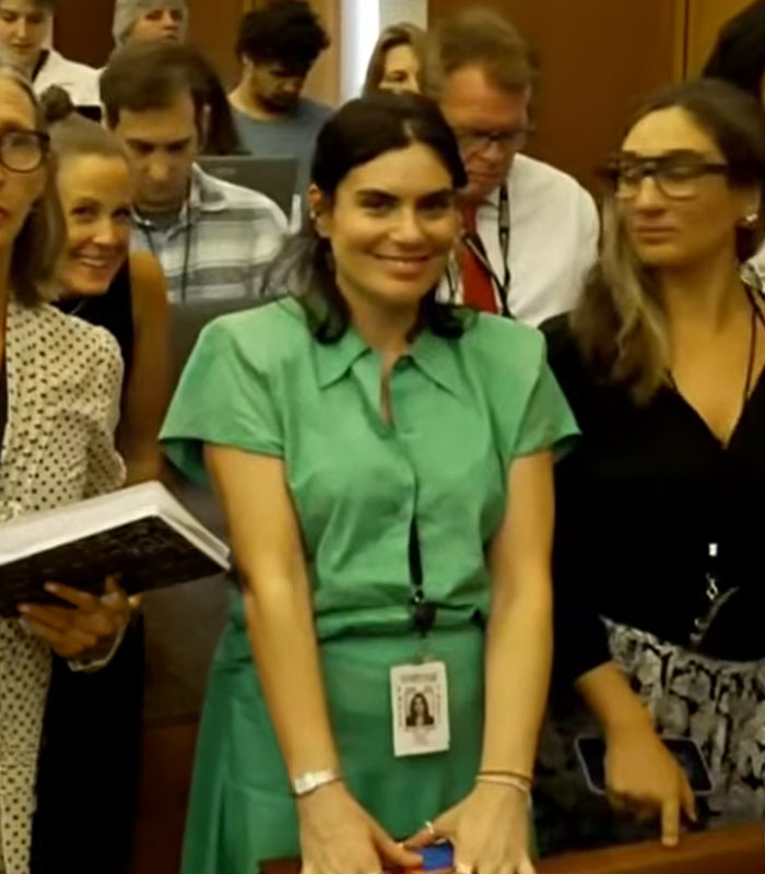 “Green Dress Lady” From Lindsay Clancy Trial Identified After Viral Video Sparks Backlash
