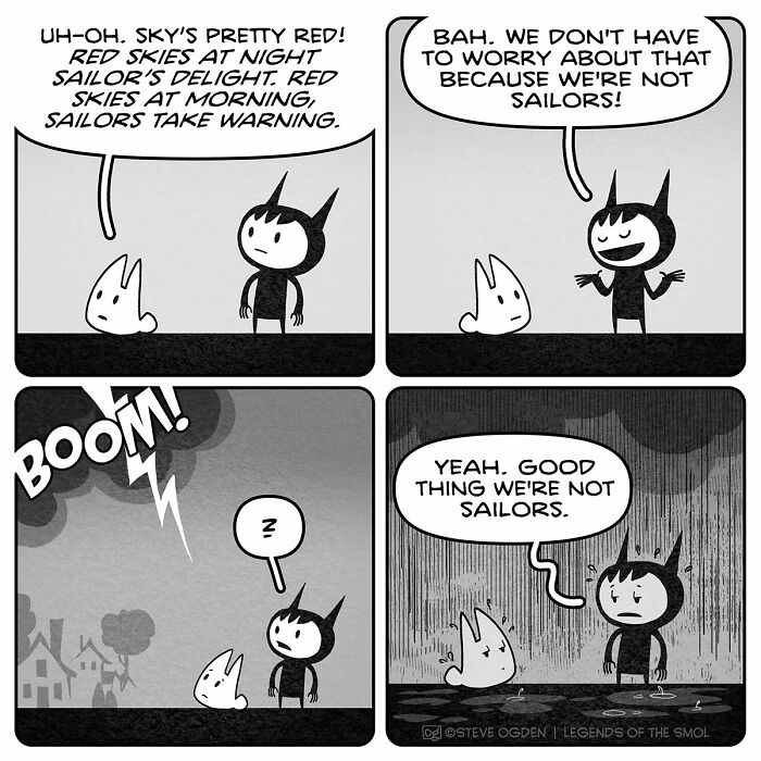 This Artist Made 25 Adorable Comics About A Tiny Character Whose Confidence Is Bigger Than He Is